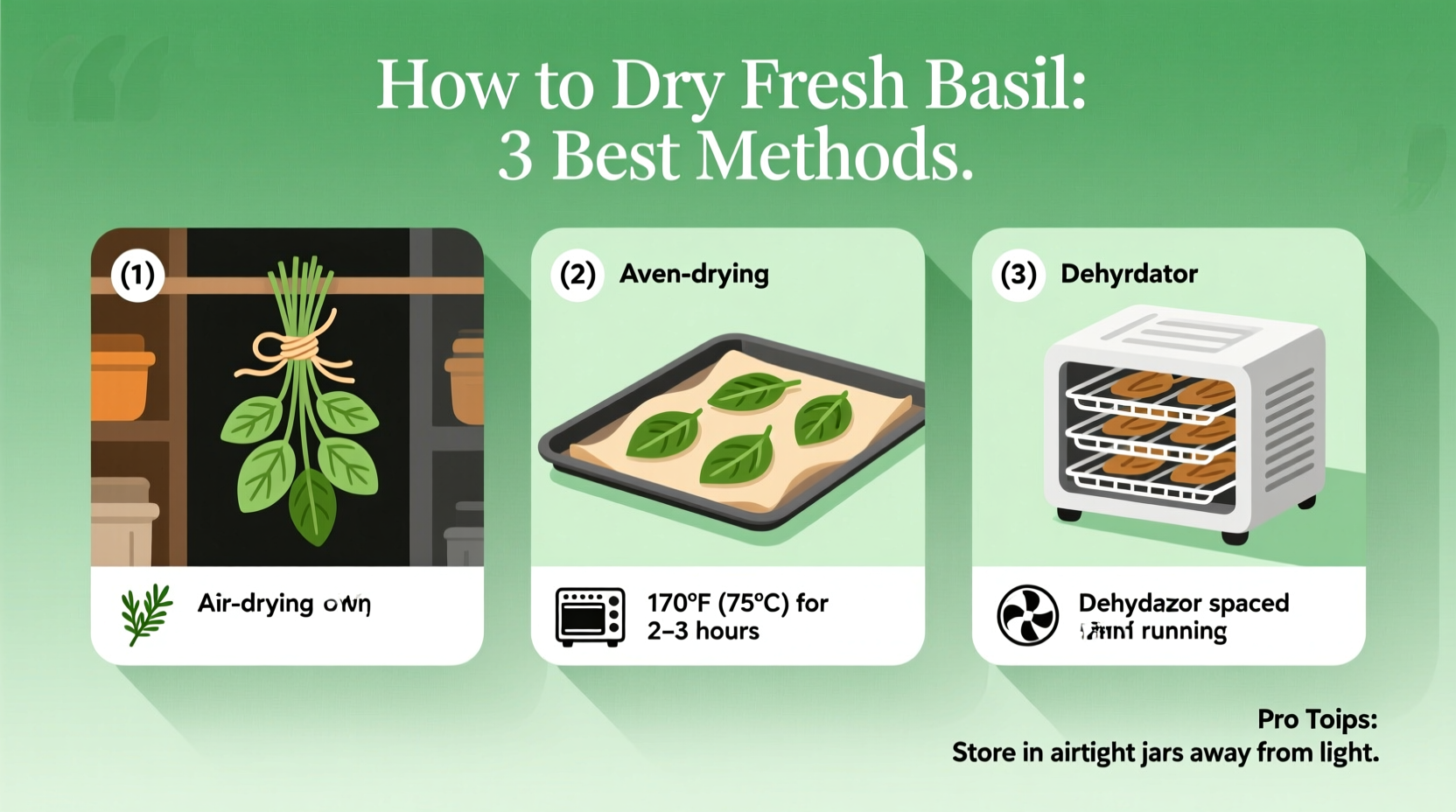 how can i dry fresh basil