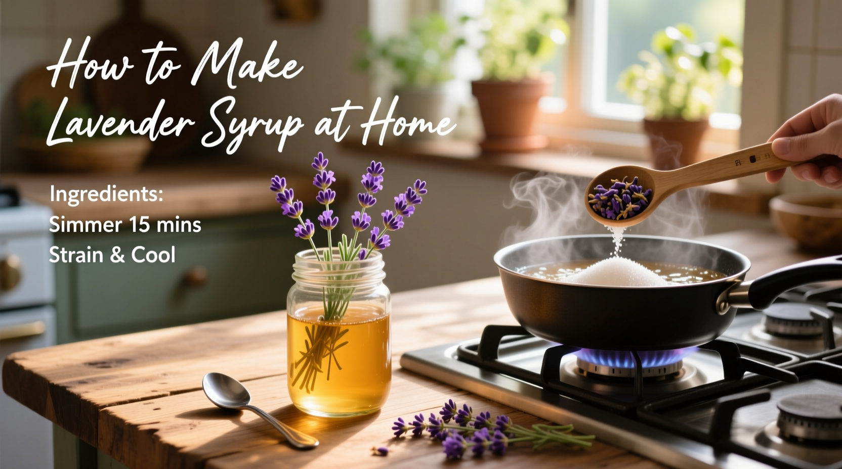 how to make lavendar syrup