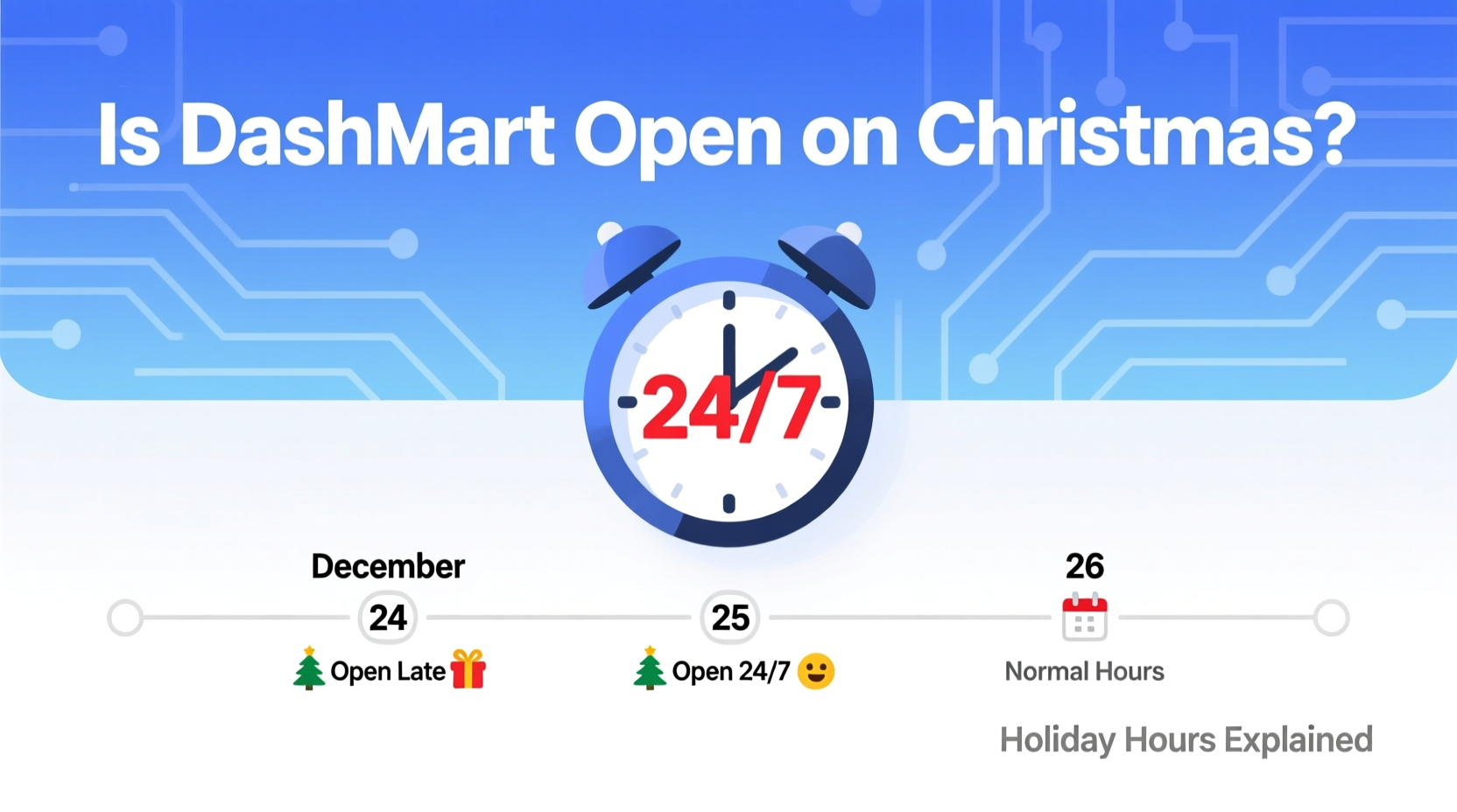 is dashmart open on christmas