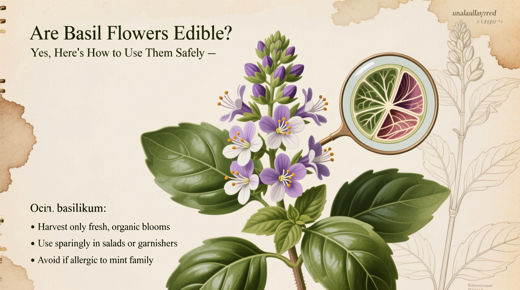 are basil flowers edible