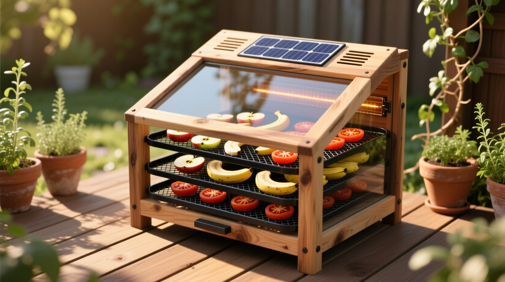 build a simple solar food dehydrator for chemical free