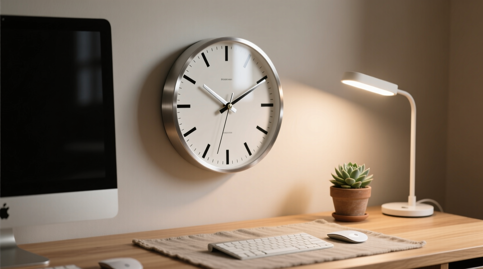 how to choose the ideal desktop clock size for function and style