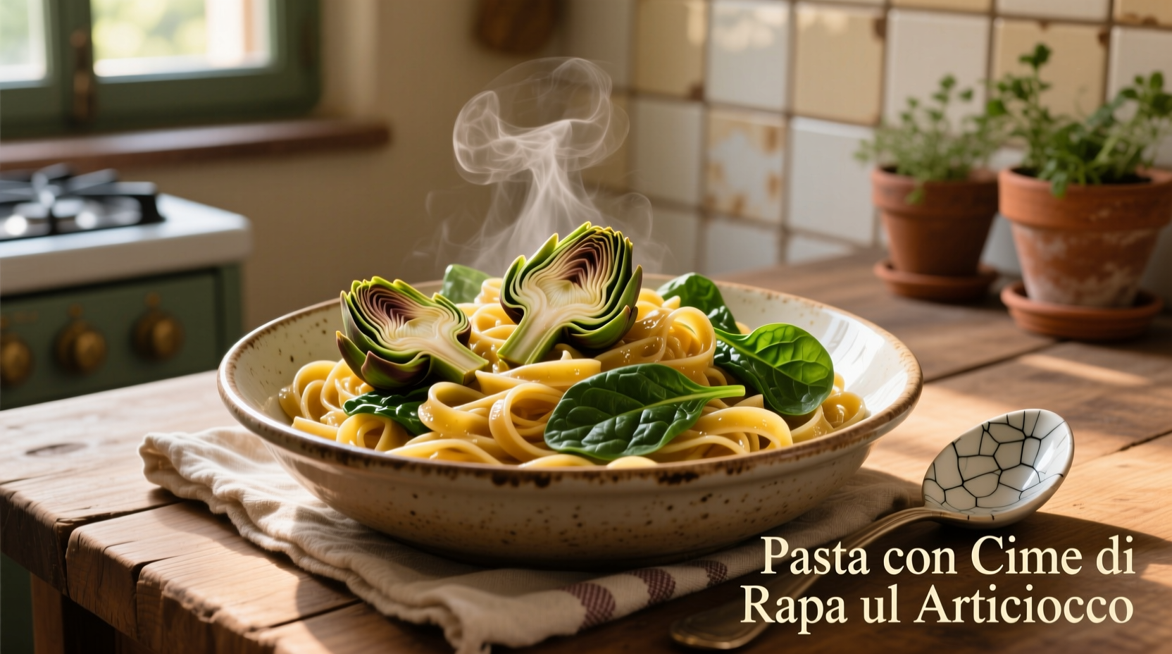 Pasta with Artichoke Hearts and Spinach Recipe in 25 Minutes