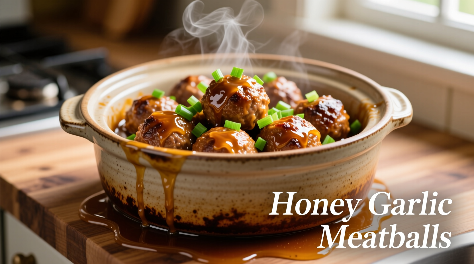 crockpot honey garlic meatballs
