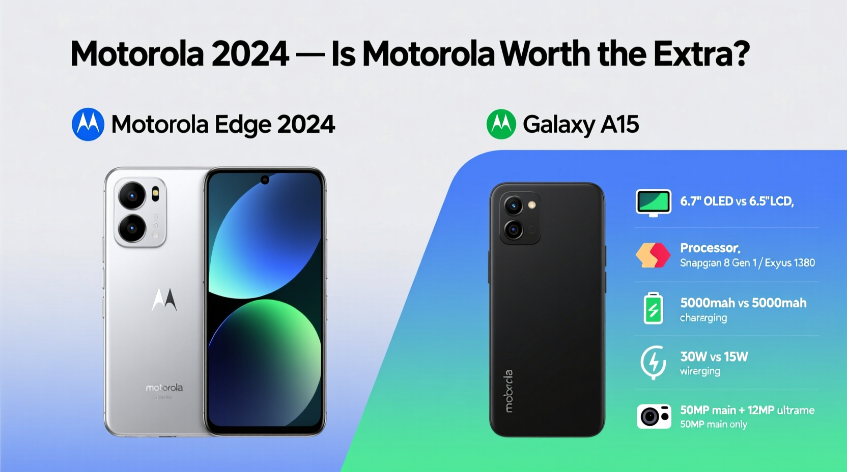 motorola edge 2024 vs galaxy a15 is the motorola worth the extra