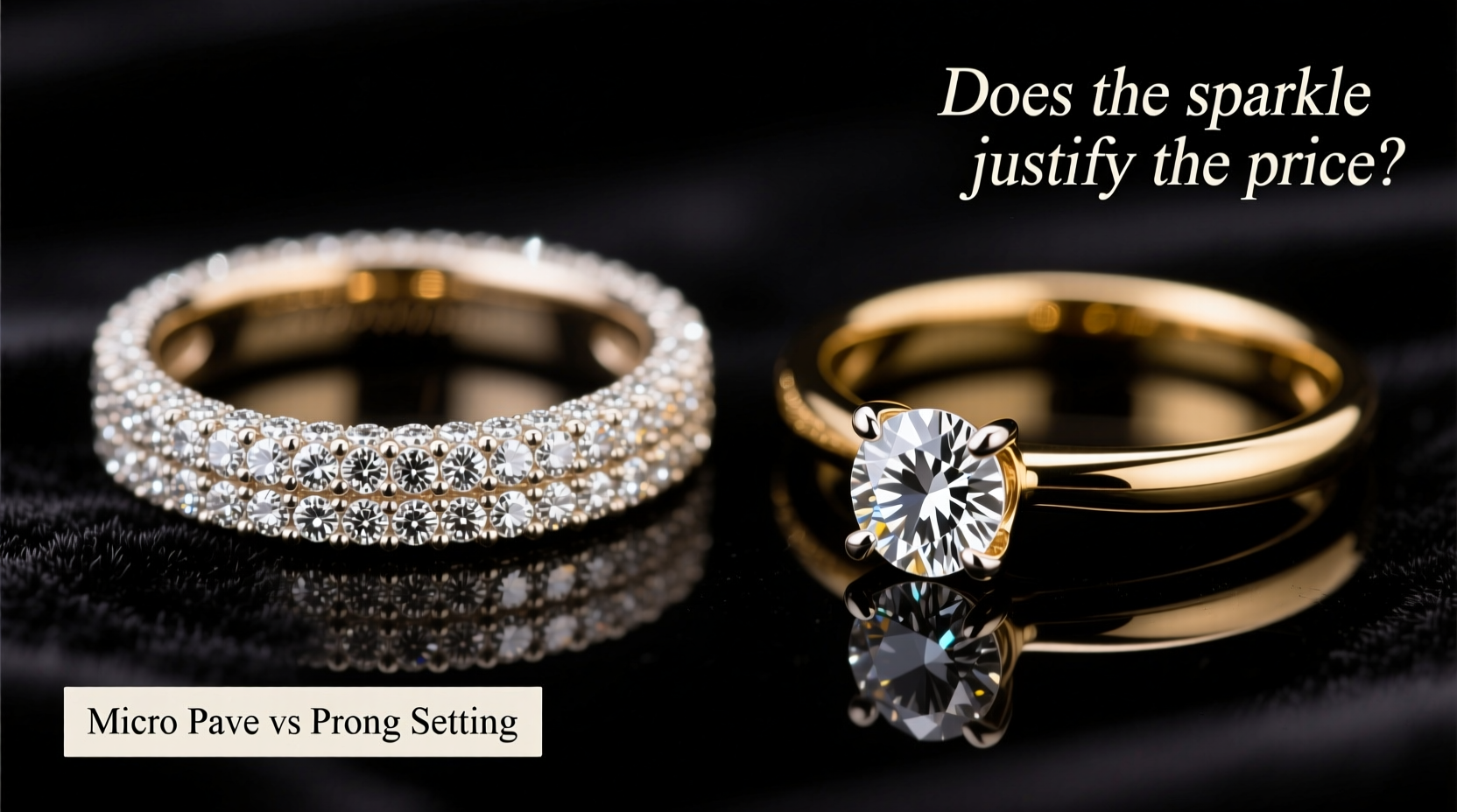 micro pave vs prong setting does the sparkle justify the price