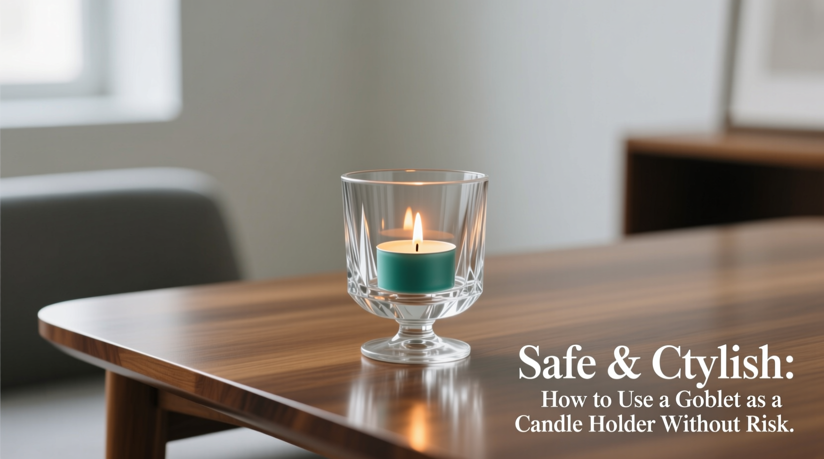 safe and stylish how to use a goblet as a candle holder without risk