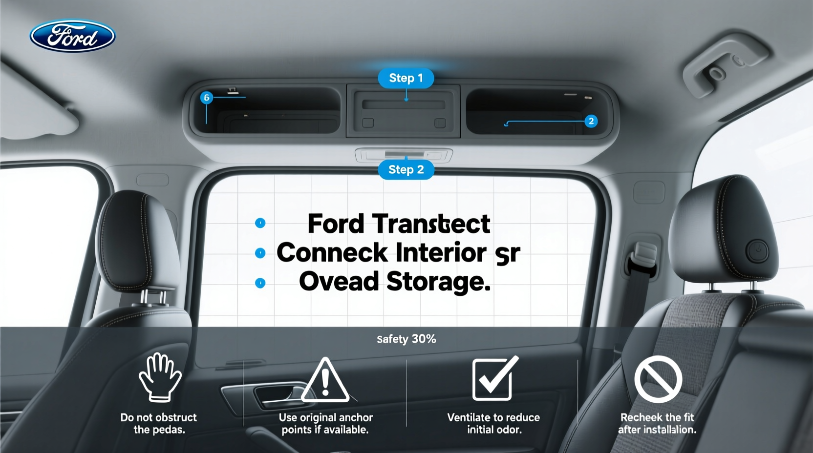 Ford Transit Connect Interior Overhead Storage Buying Guide