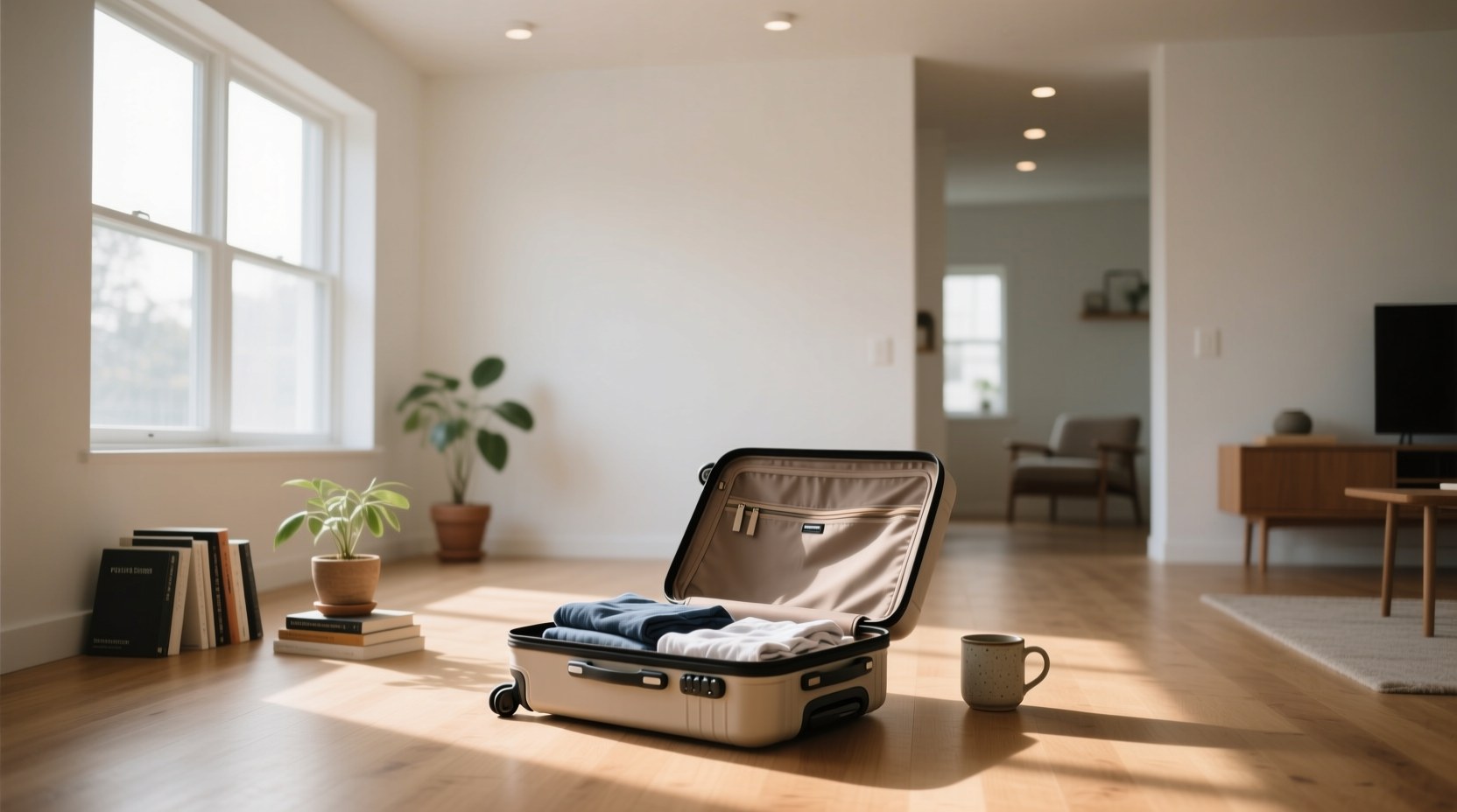 declutter your home with the suitcase test