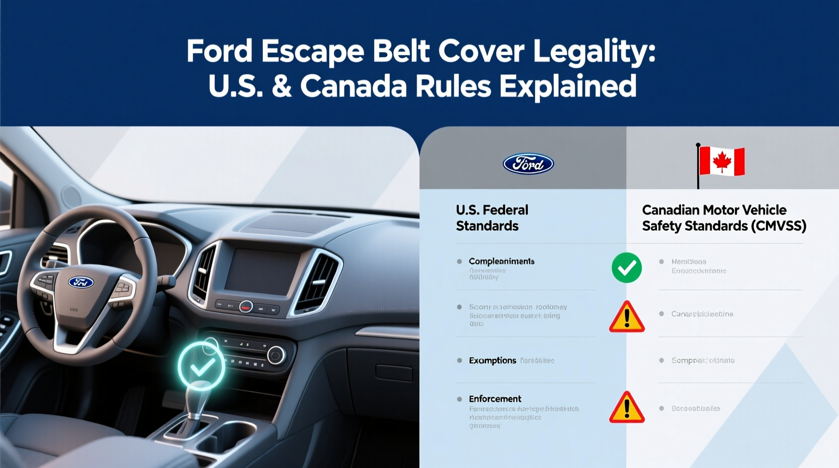ford escape belt cover legality