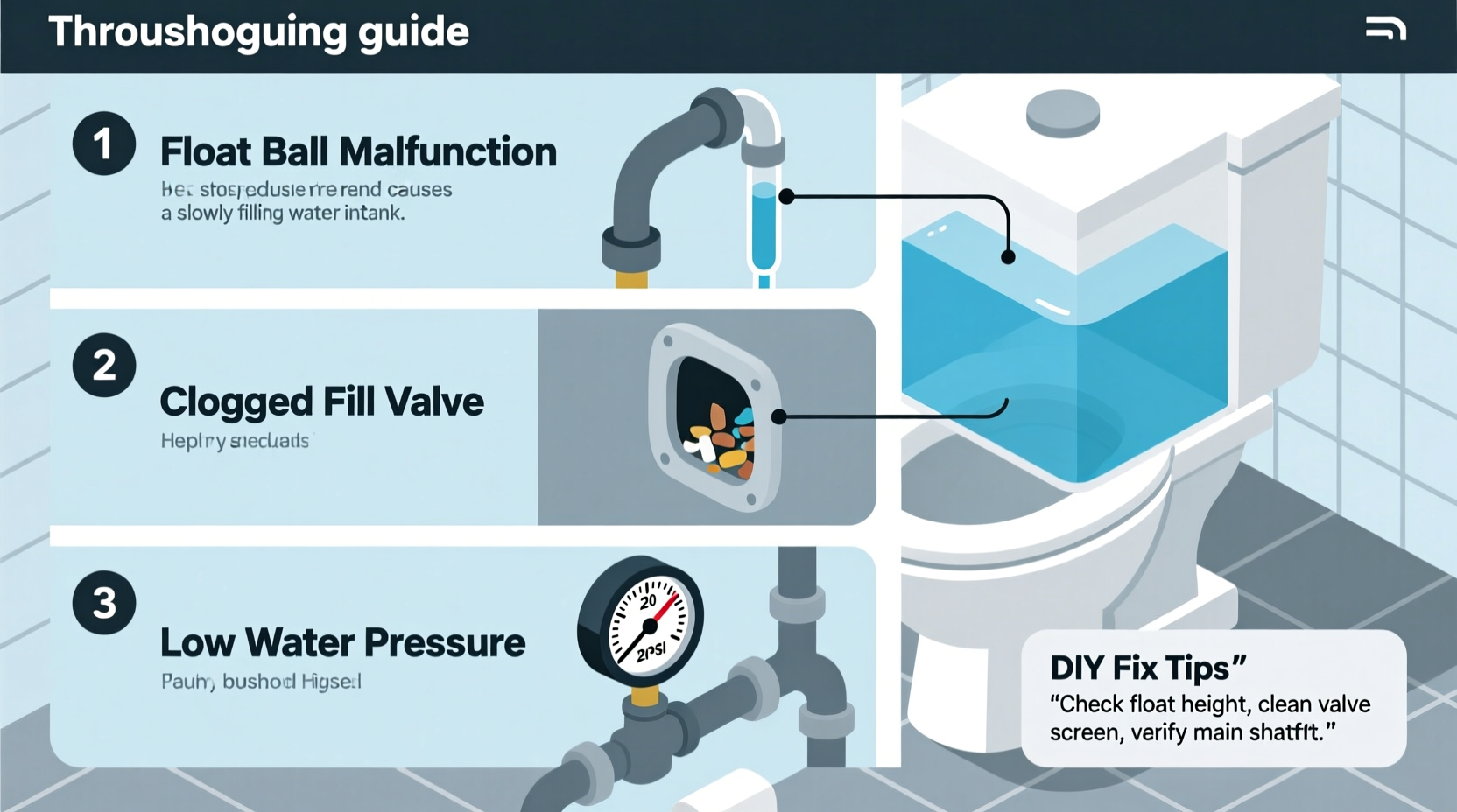why is my toilet filling slowly causes troubleshooting