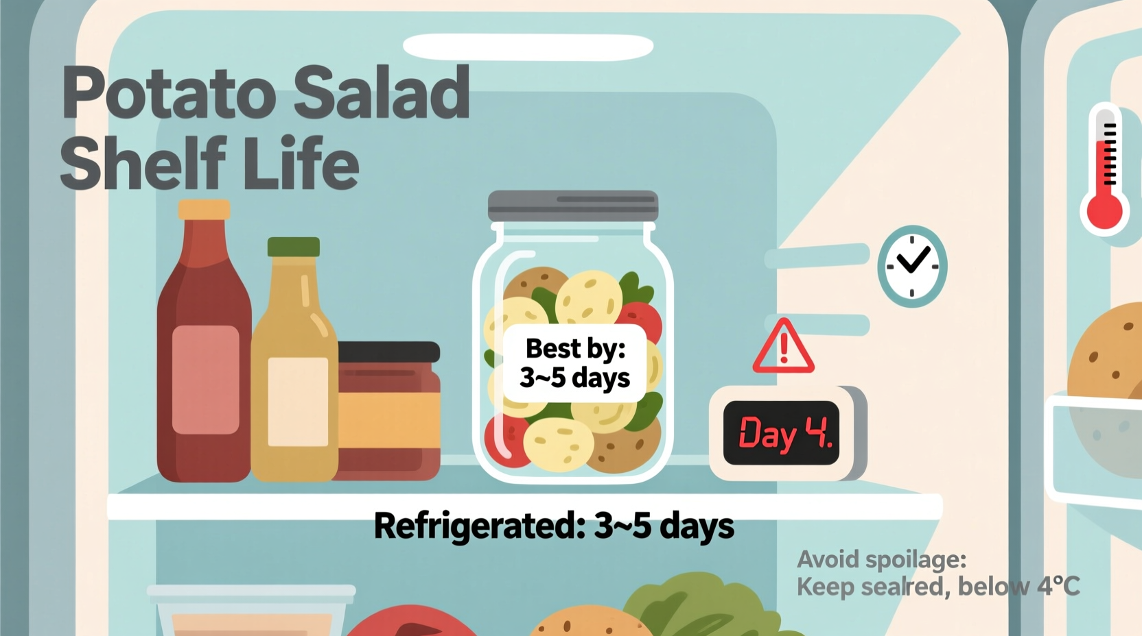 Potato Salad Fridge Life: 3-5 Days Safety Guide