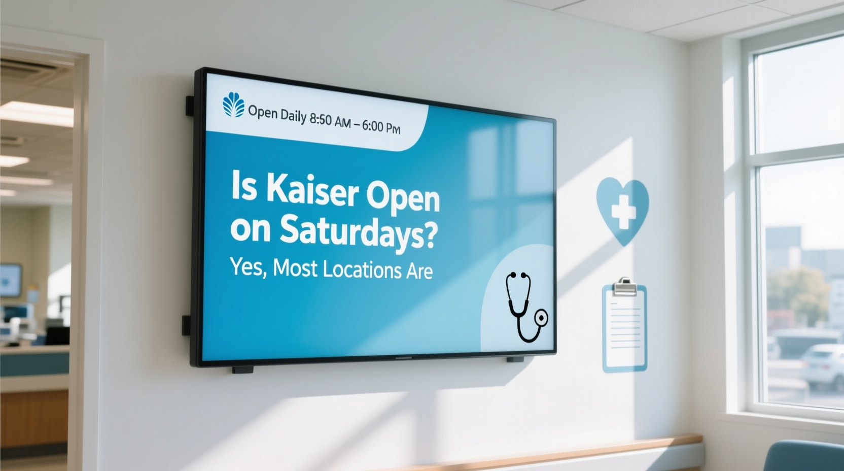 is kaiser open on saturdays