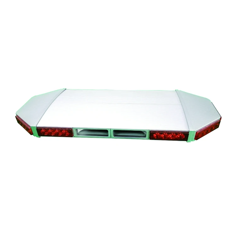 Aluminum housing red lens slim led mini lightbar with siren speaker