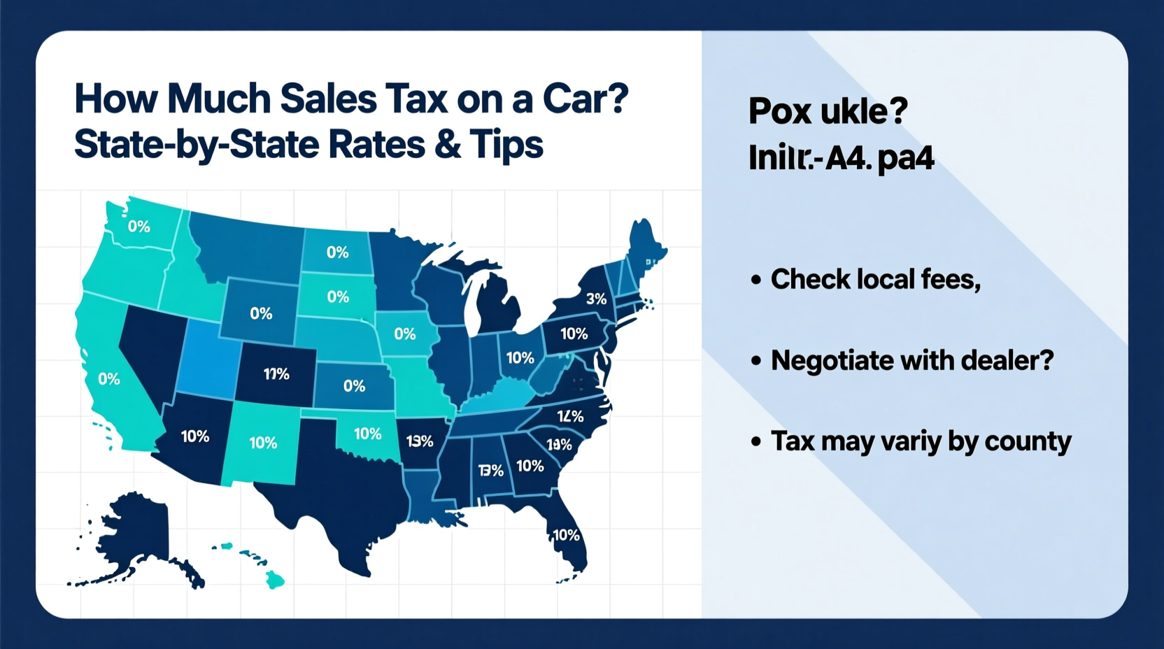 how much sales tax on a car