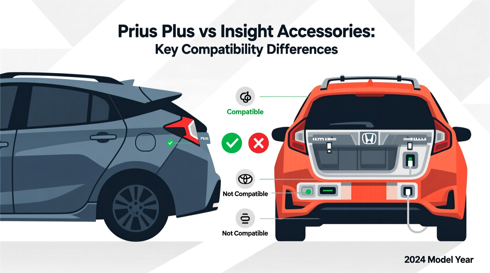 prius plus vs insight accessories