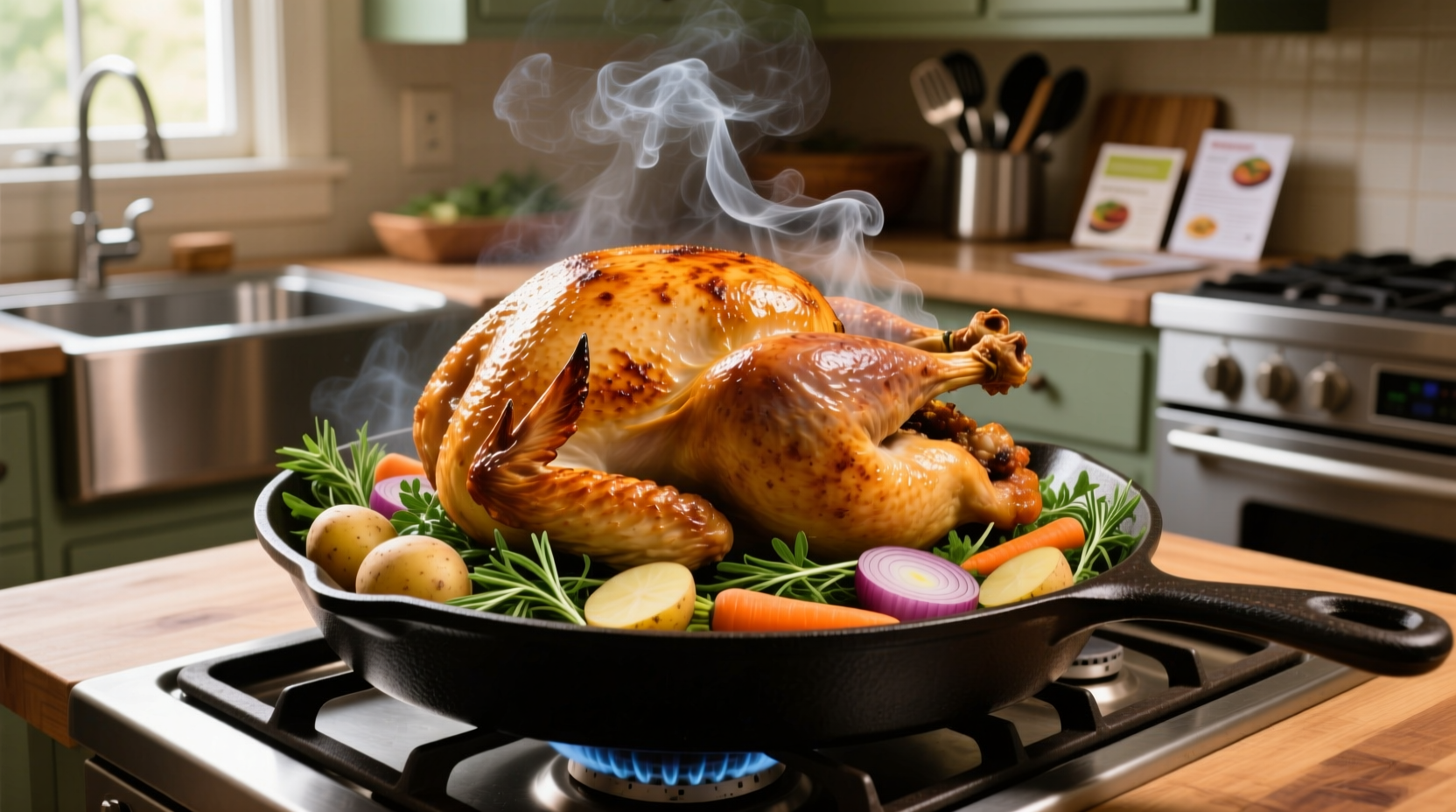 cooking turkey without roasting pan