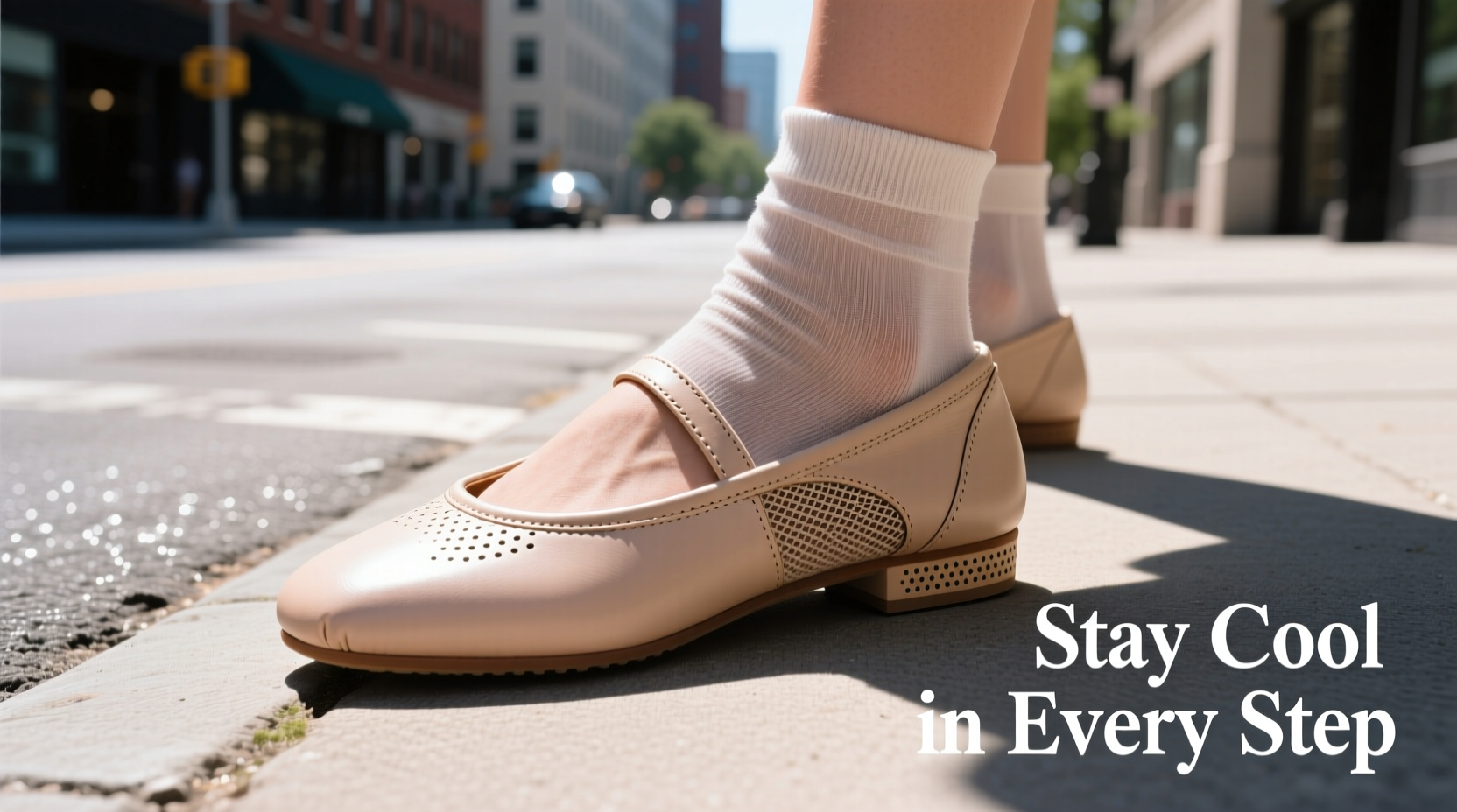 how to keep your feet cool and comfortable in ballet flats on scorching pavements