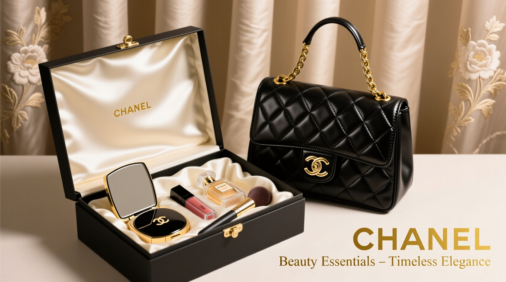 Chanel Gift Set With Bag Elegant Beauty Accessory Ideas