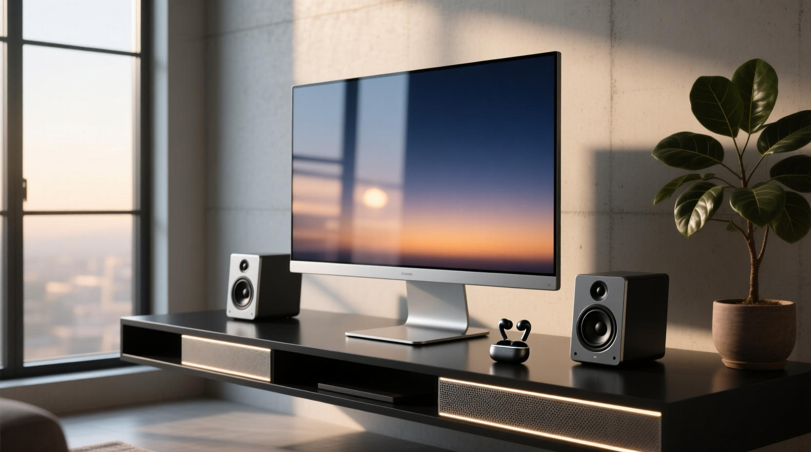 monitor with speakers