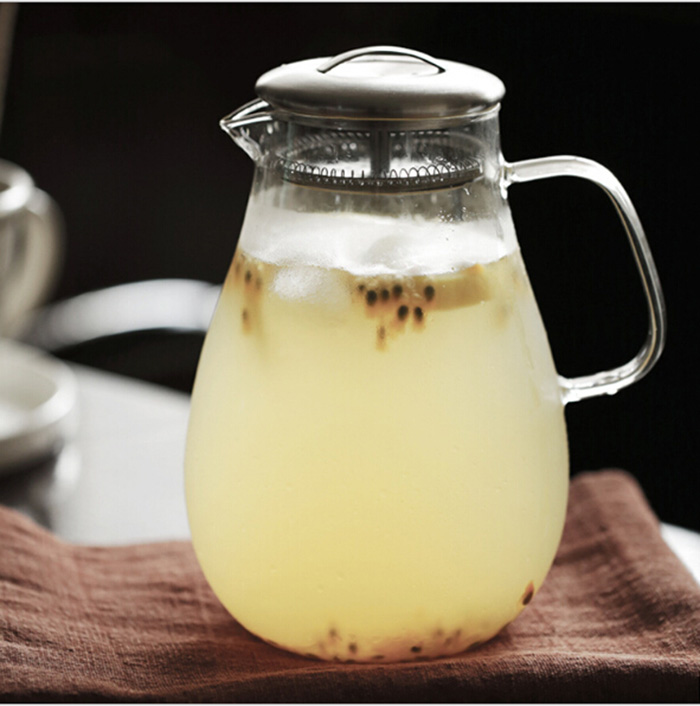 Heat-resistance Glass Tea Pot Kettle Set Clear High Quality Glass Pitcher Heat-resisting Jug