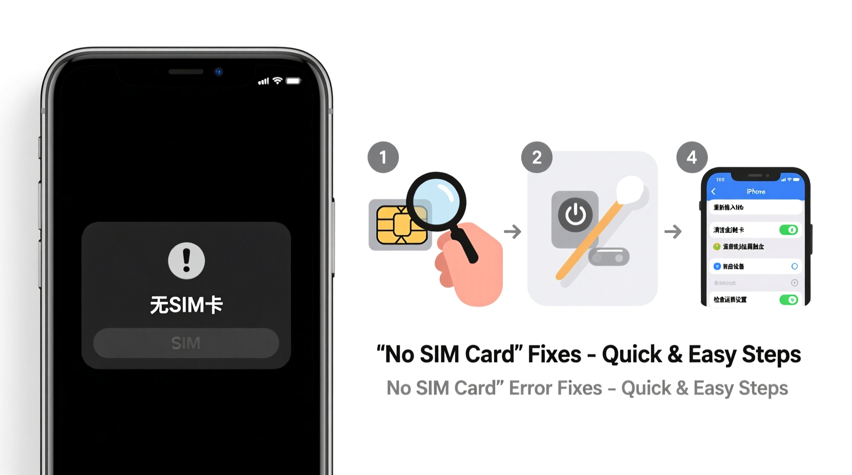 iphone says no sim card causes and quick fixes
