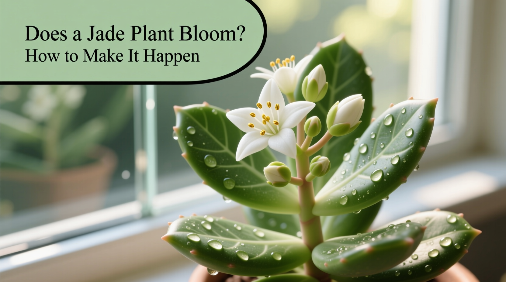 does a jade plant bloom