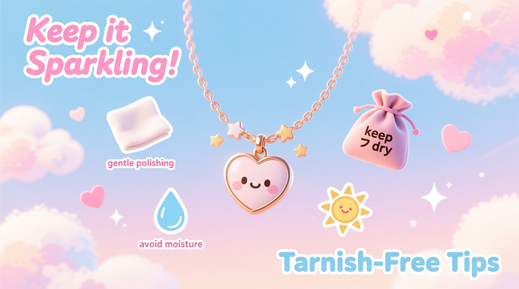essential tips for caring for your kawaii jewelry to keep it tarnish free and sparkling