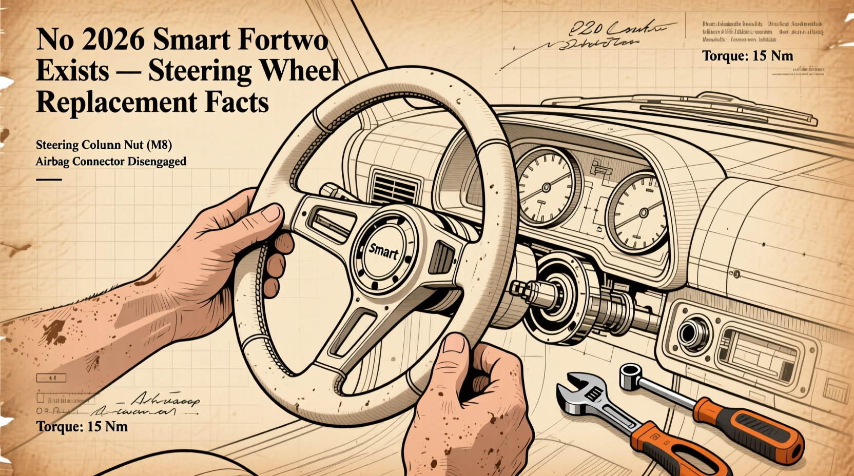 2026 smart fortwo steering wheel replacement