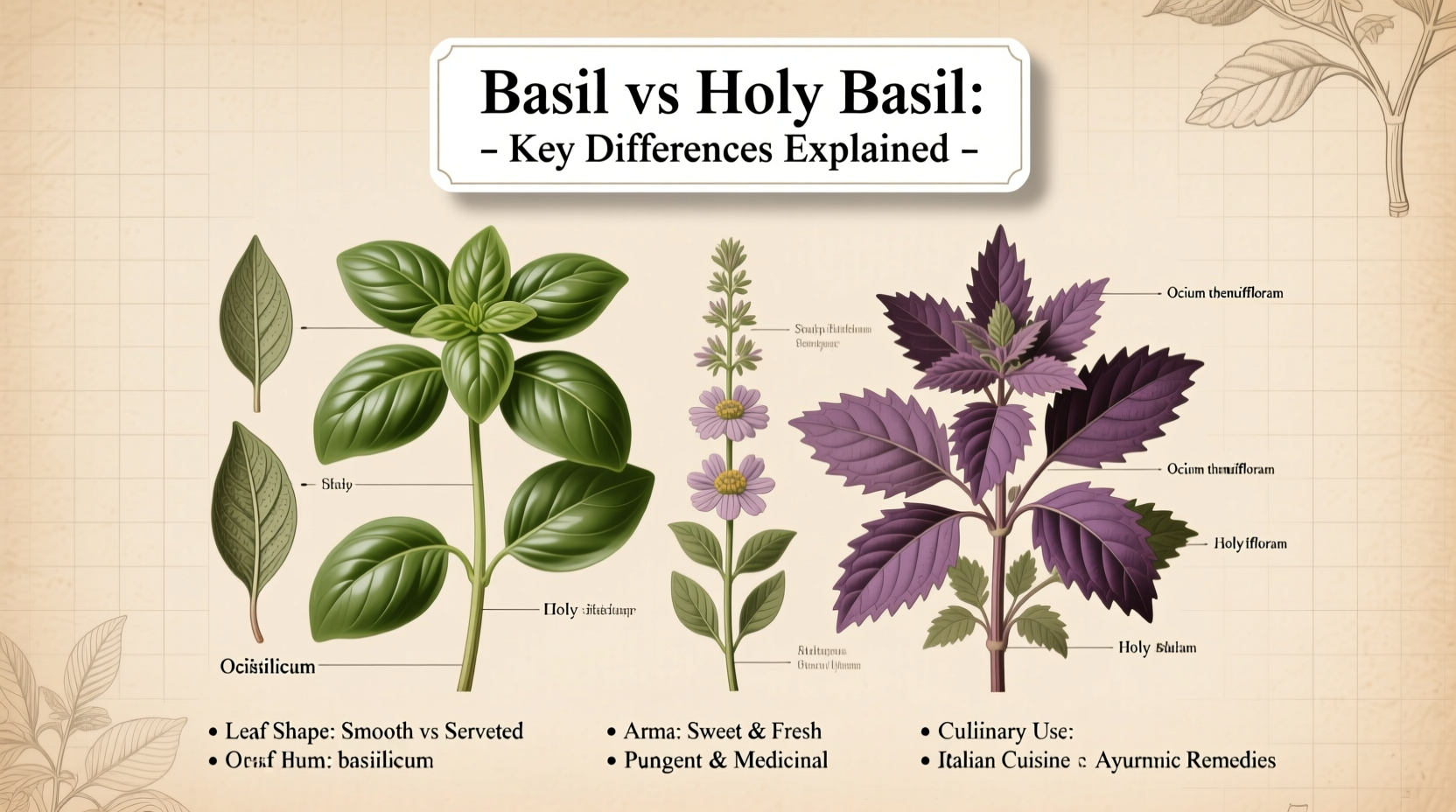 Basil vs Holy Basil: Key Differences Explained