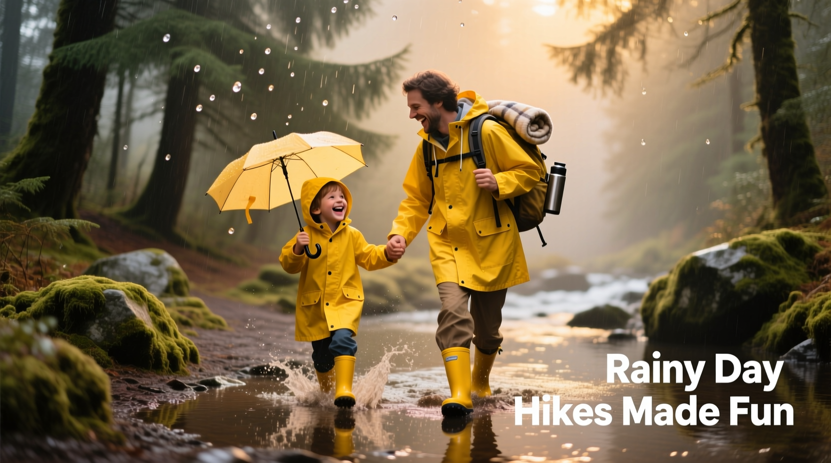 essential strategies for making rainy day hikes comfortable and fun with your child