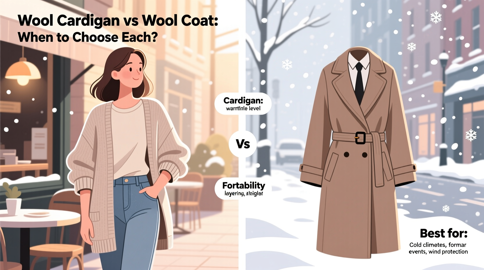 wool cardigan vs wool coat when does a cardigan work better than a coat