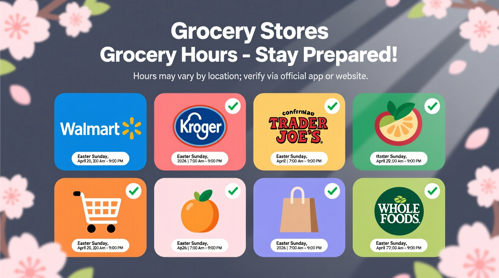 Which Grocery Stores Are Open on Easter 2026?