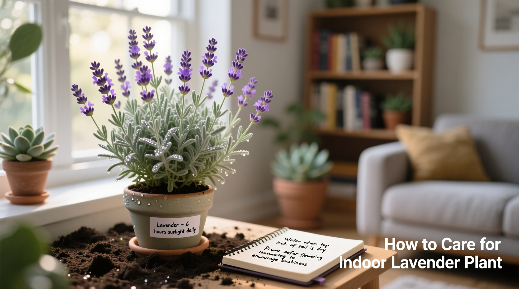 how to care for indoor lavender plant