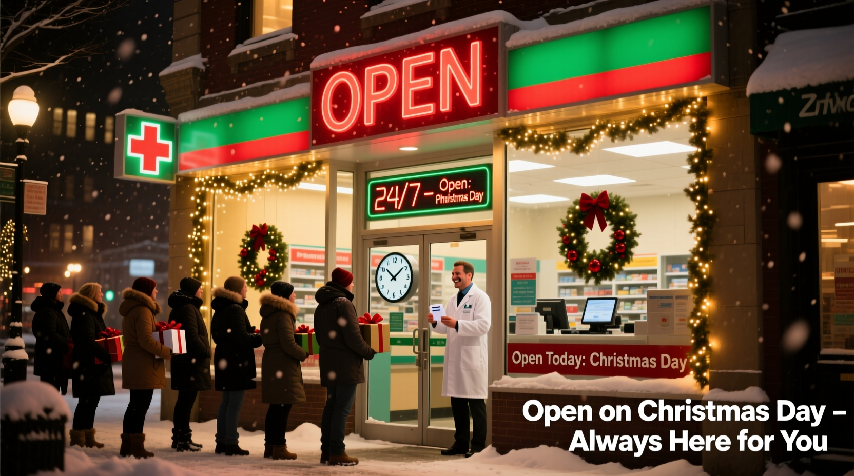 which pharmacy is open on christmas day