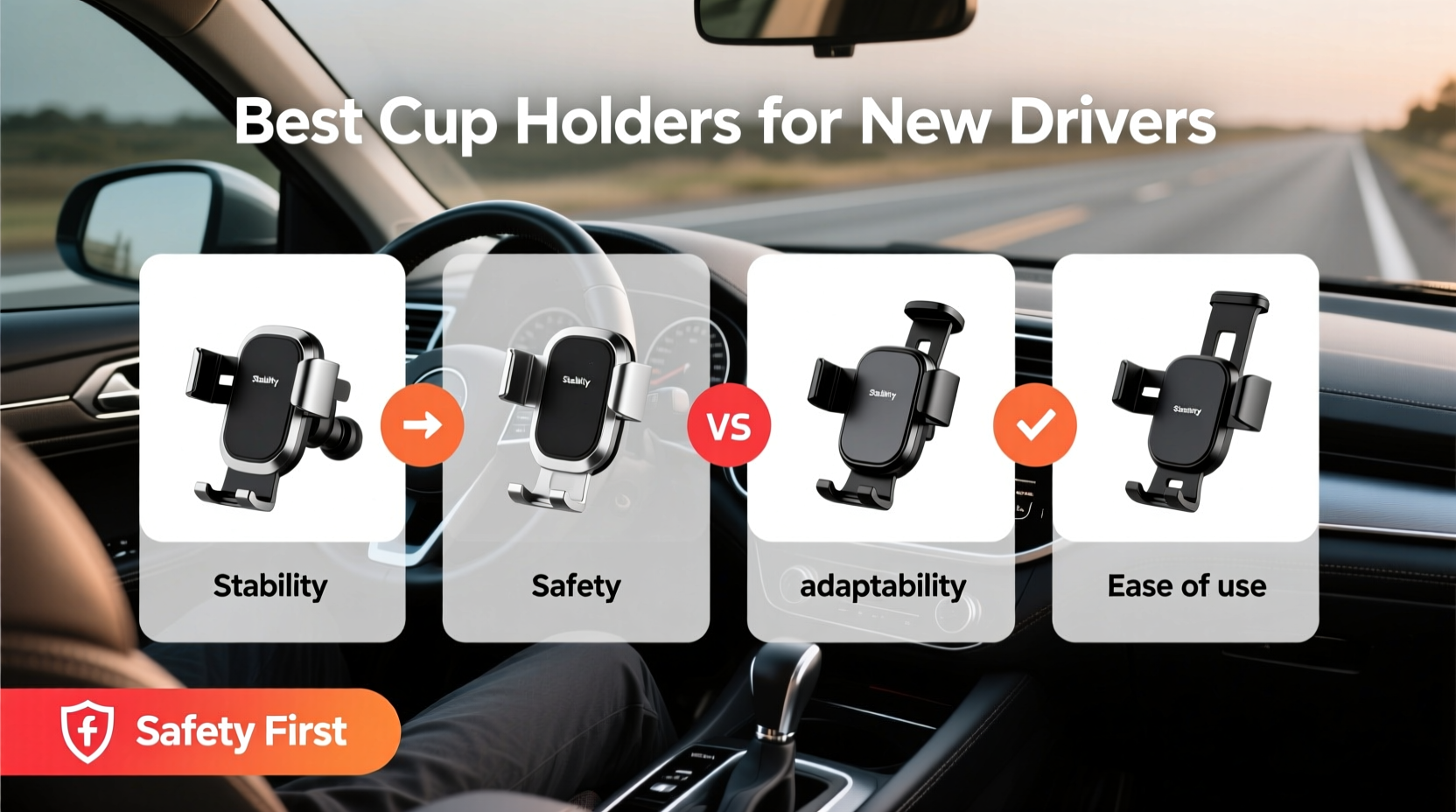 Best Cup Holders for New Drivers: Stability, Safety & Fit Guide