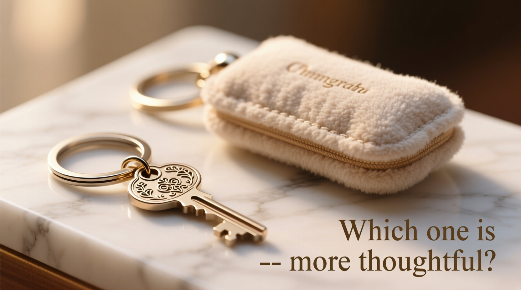 small keychain or large keychain gift which one is more thoughtful