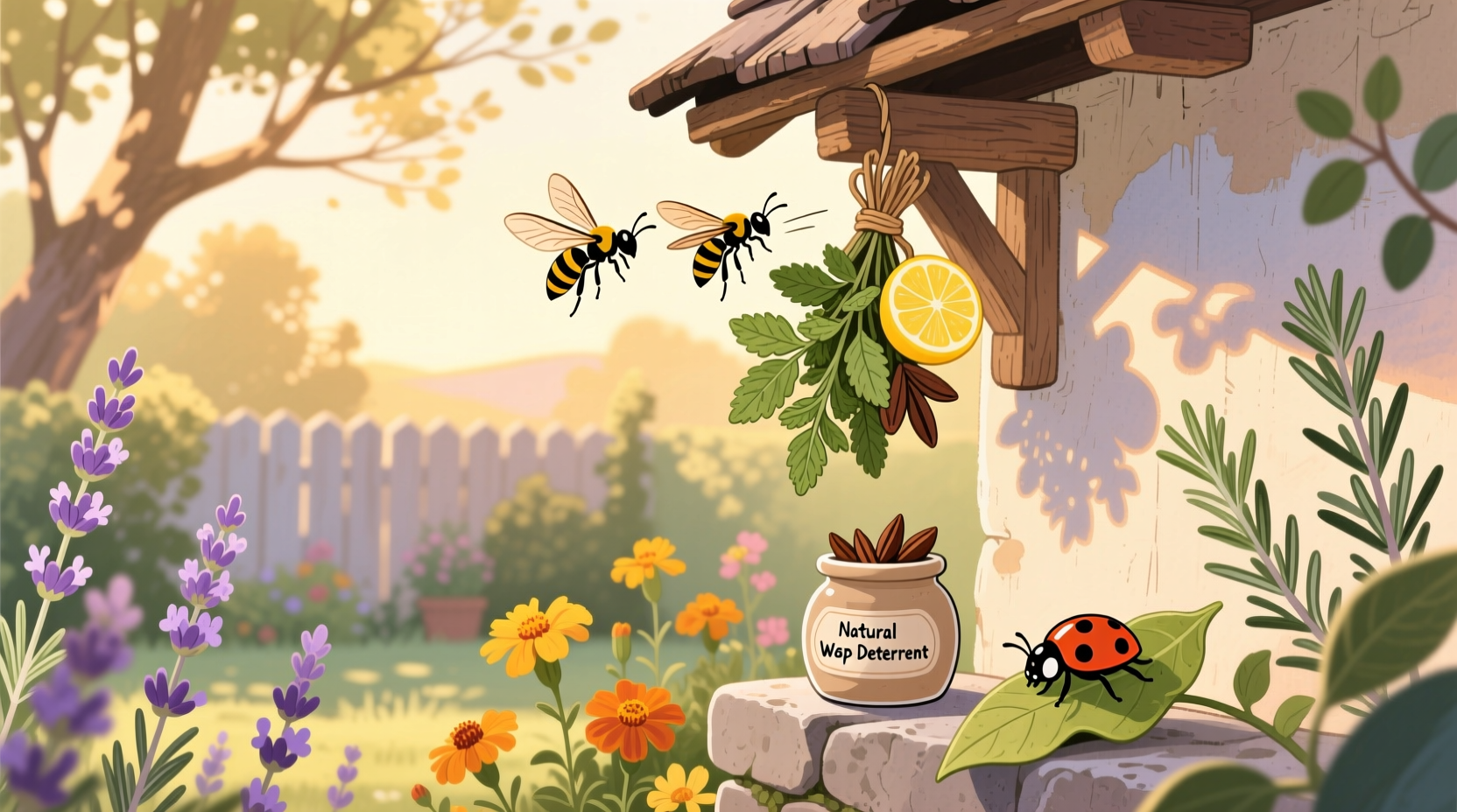 how to get rid of wasps naturally
