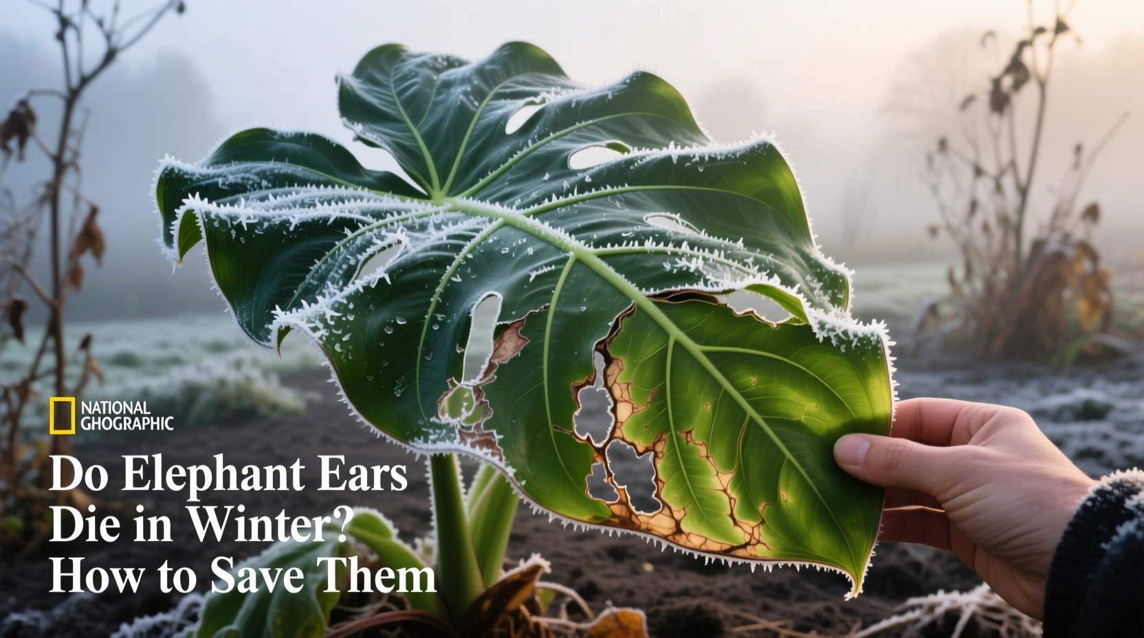 does elephant ears die in the winter