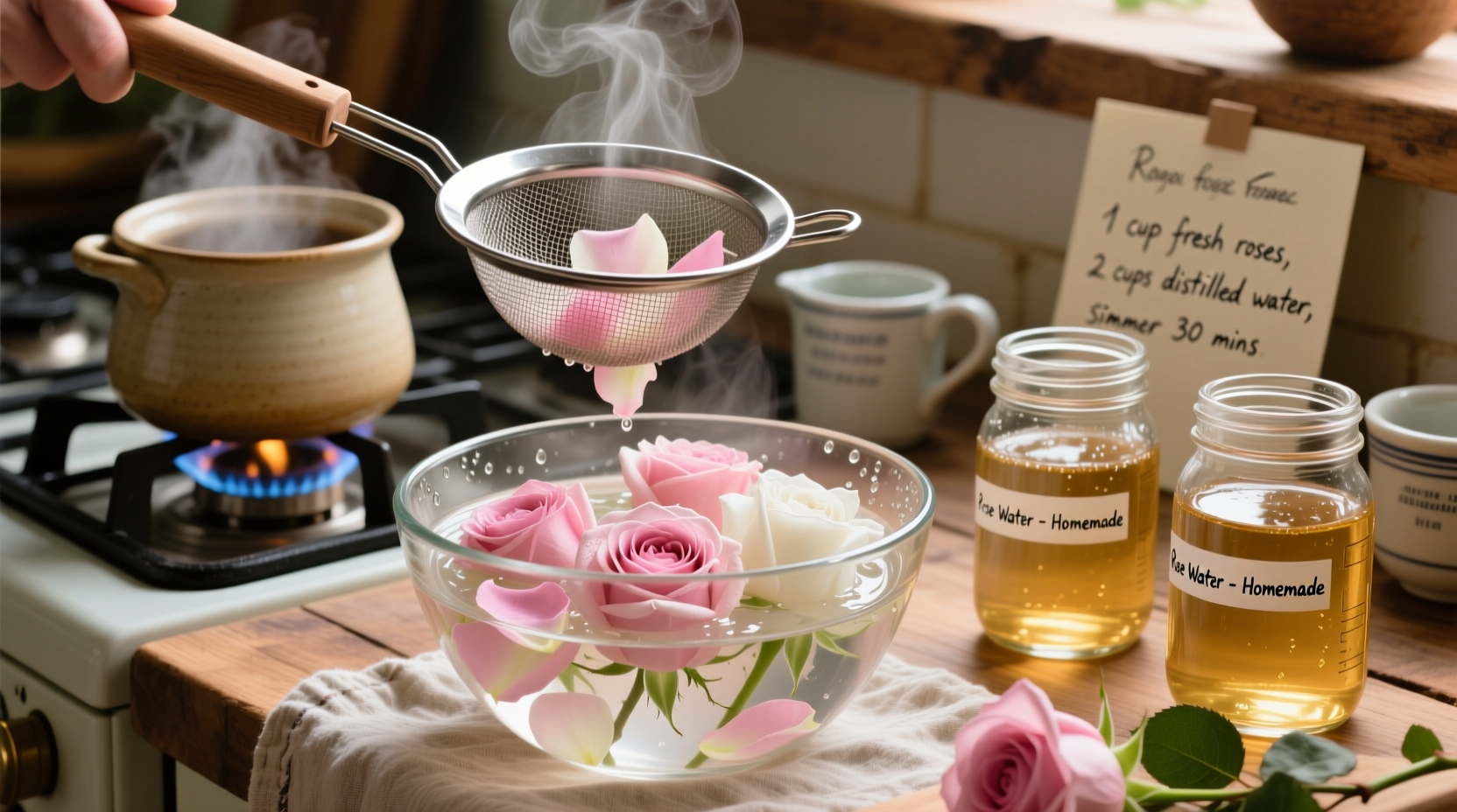 how make rose water