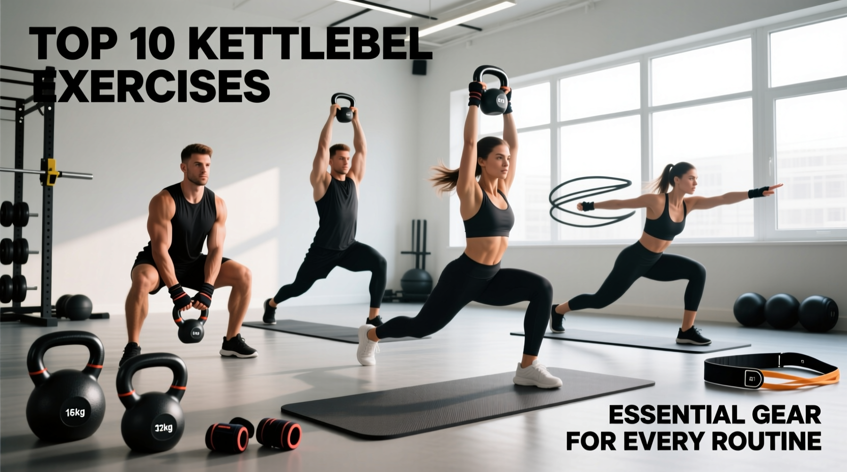 top 10 best kettlebell exercises with essential gear for every routine