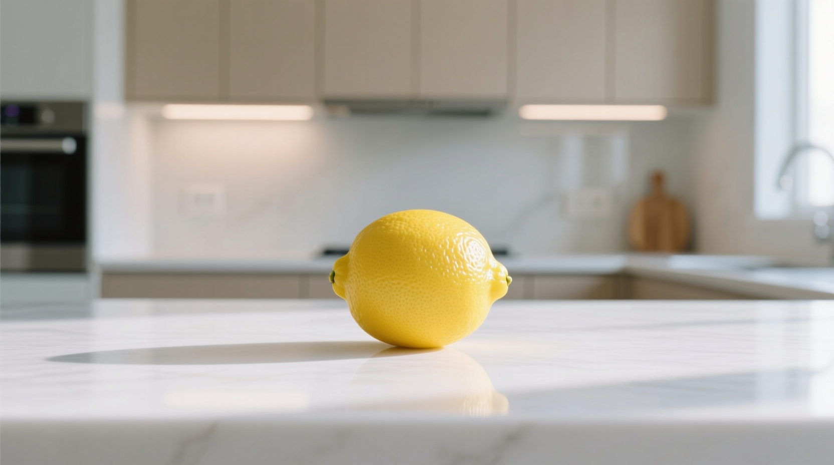 clean countertops with lemon without streaks