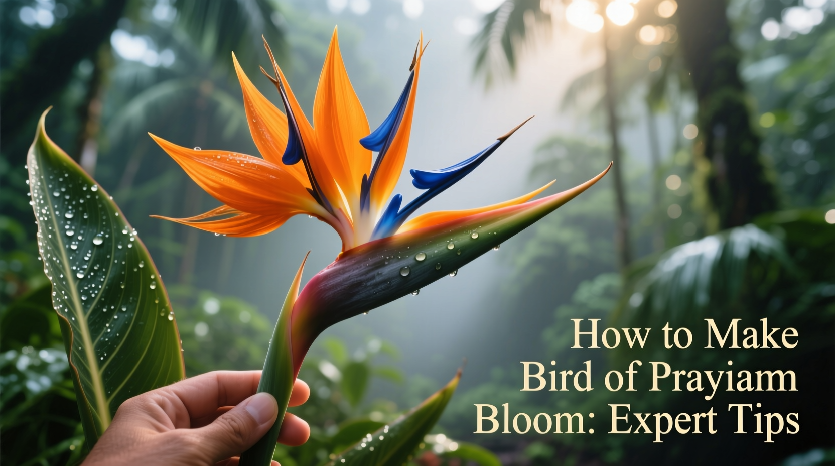 how to make bird of paradise bloom