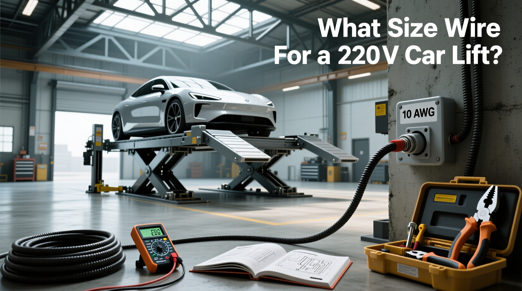 How to Choose Car Lift Bridge 220V, What Size Wire for a 220 Car Lift?