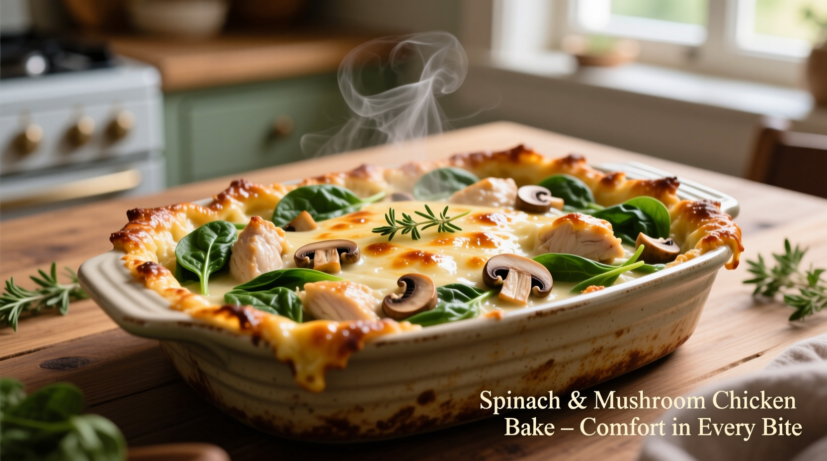 Perfect Spinach and Mushroom Chicken Bake Recipe