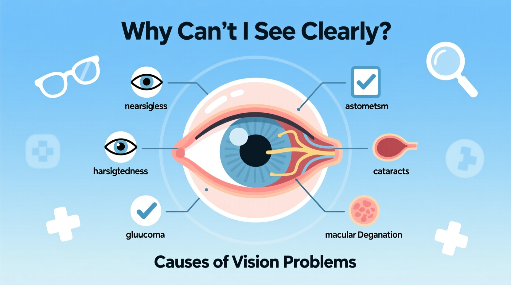 why cant i see clearly causes of vision problems