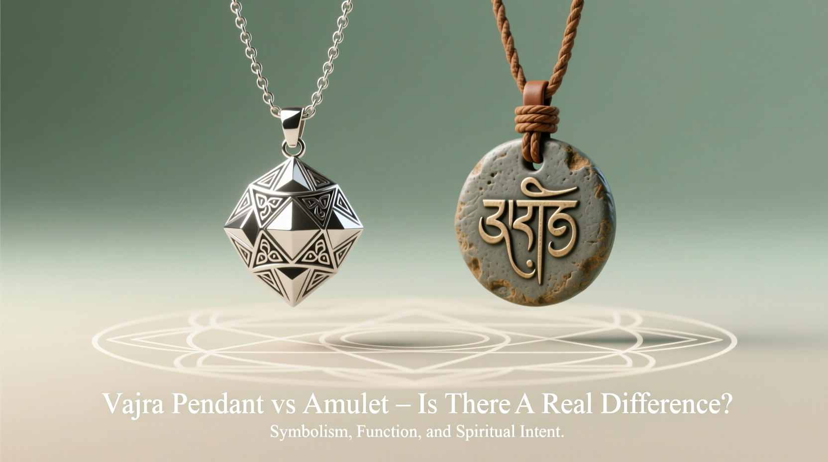 vajra pendant vs amulet is there really a difference or is it just semantics