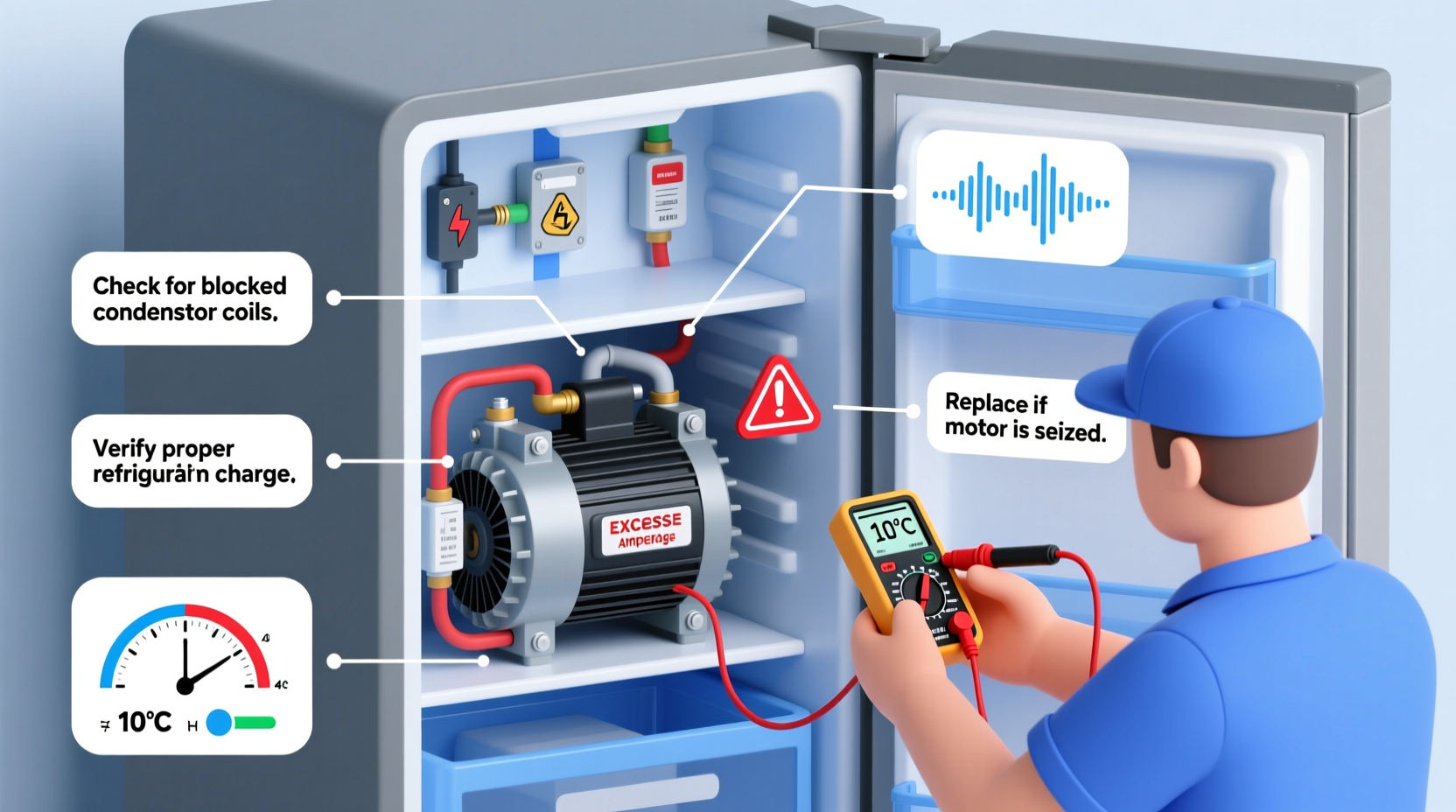how to diagnose a faulty fridge compressor clear tests and expert tips