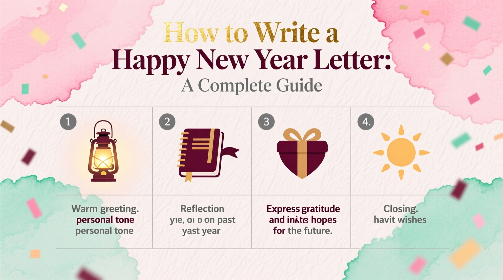 how to write happy new year letter