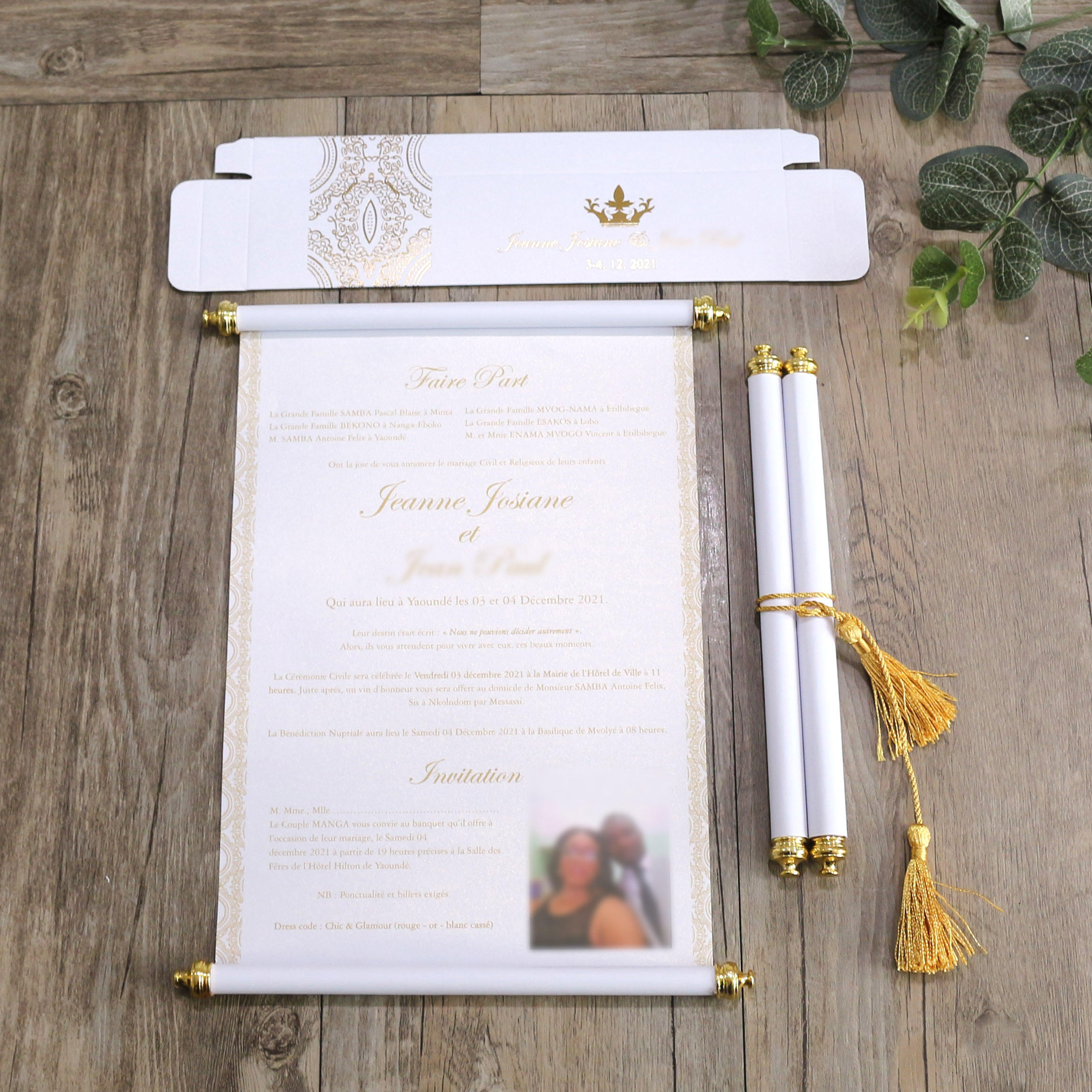 custom wedding invitation
